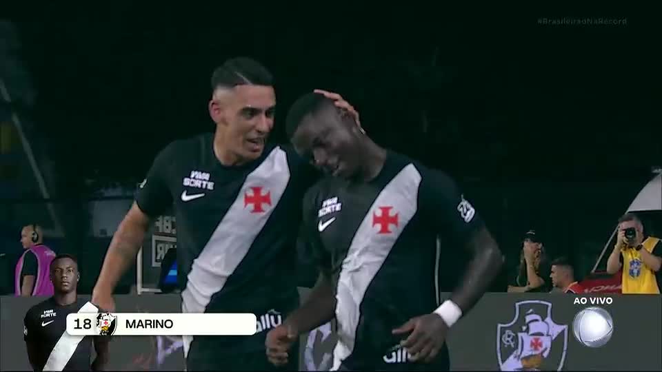 Gol do Vasco! Marino empata e recoloca clube carioca no jogo contra o Corinthians