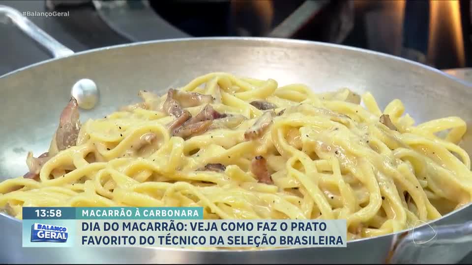 Dia do Macarrão: Aprenda a fazer a receita preferida do técnico da seleção brasileira
