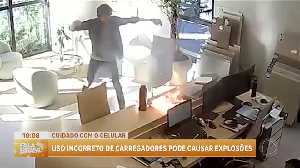 Uso incorreto de carregadores de celular pode provocar explosões