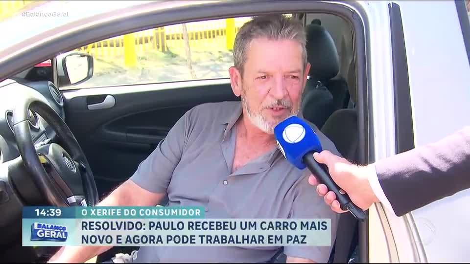 Xerife do Consumidor: Loja cumpre acordo e dá novo carro para motorista