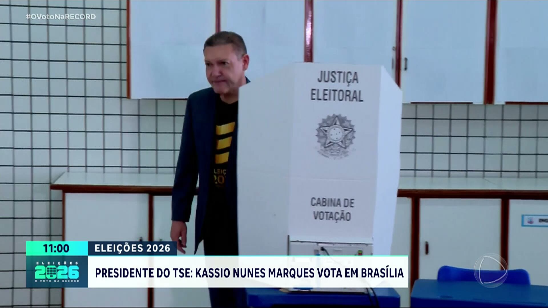 Presidente do TSE, Kássio Nunes Marques prevê votação tranquila e anuncia balanço parcial às 13h