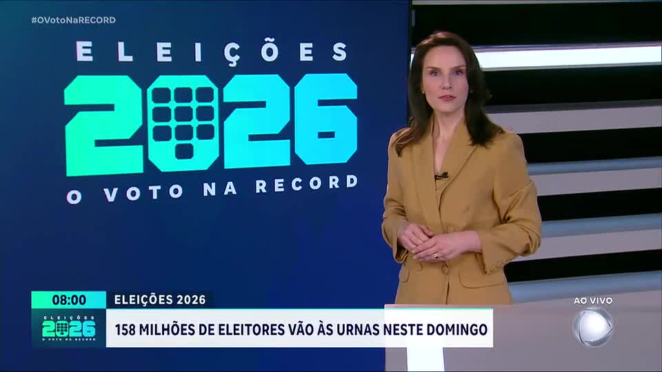 Mais de 158 milhões de eleitores brasileiros vão às urnas neste domingo (25)