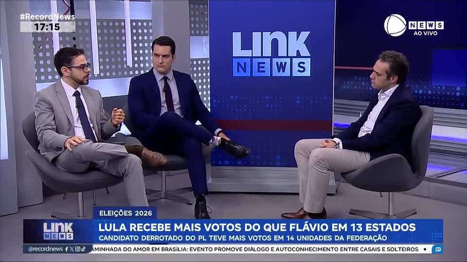 Lula recebe mais votos do que Flávio em 13 estados