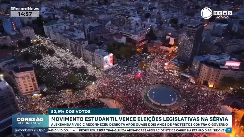 Movimento estudantil vence eleições legislativas na Sérvia