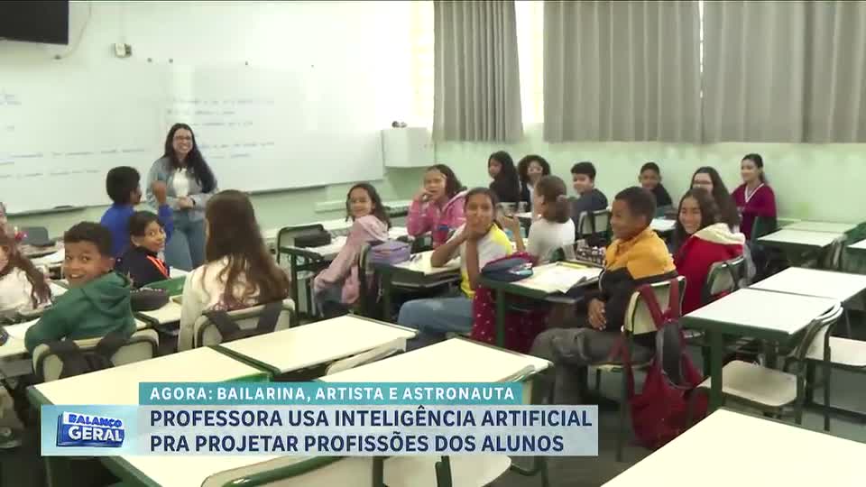 Professora usa inteligência artificial para mostrar alunos no futuro em suas profissões dos sonhos