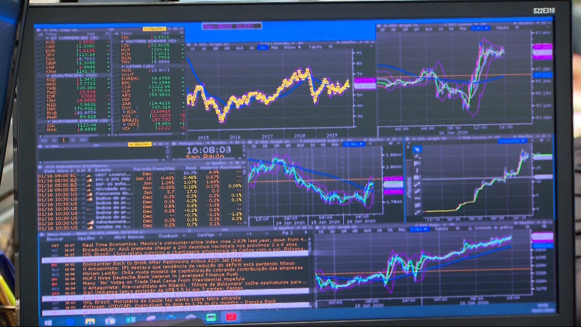 Ibovespa suspendeu negociações diante de quedas bruscas