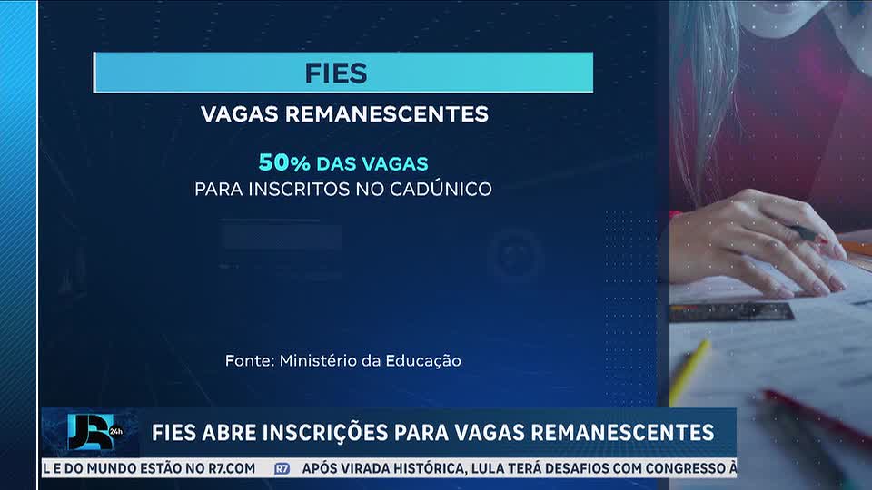 Fies abre inscrições para vagas remanescentes nesta segunda (26)