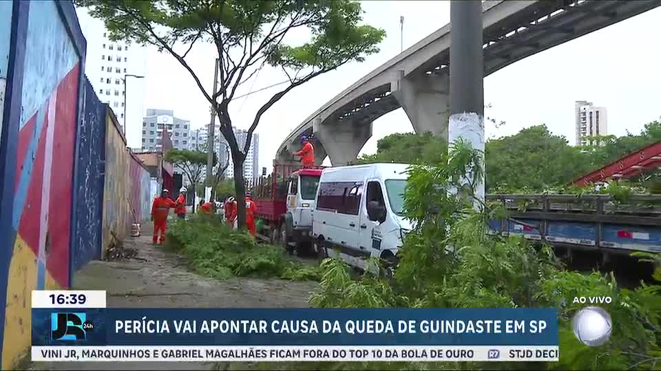 Perícia vai determinar causa da queda de guindaste sobre linha de monotrilho em SP