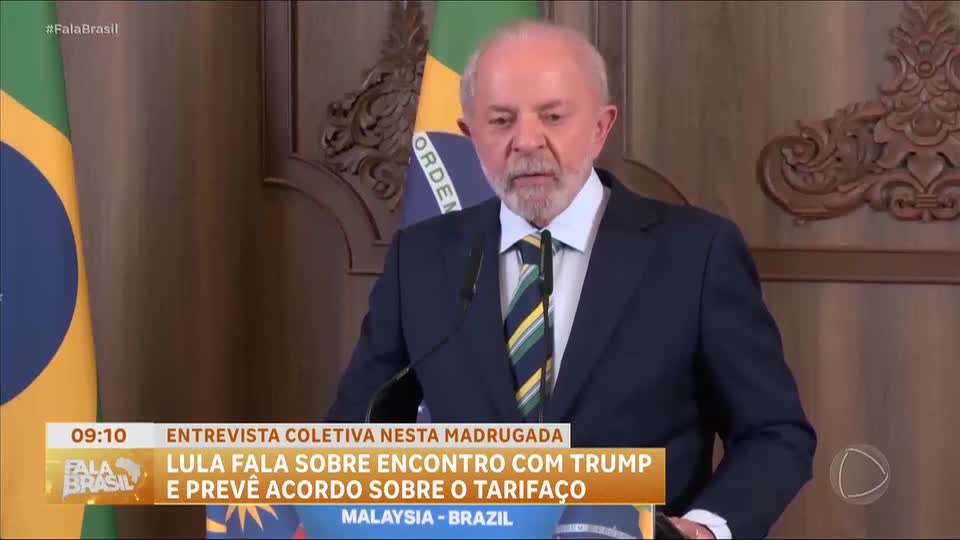 Lula fala sobre encontro com Trump e prevê acordo sobre o tarifaço