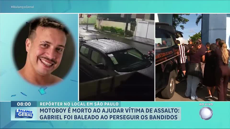 Motoboy morre baleado ao tentar ajudar vítima de assalto no litoral de São Paulo
