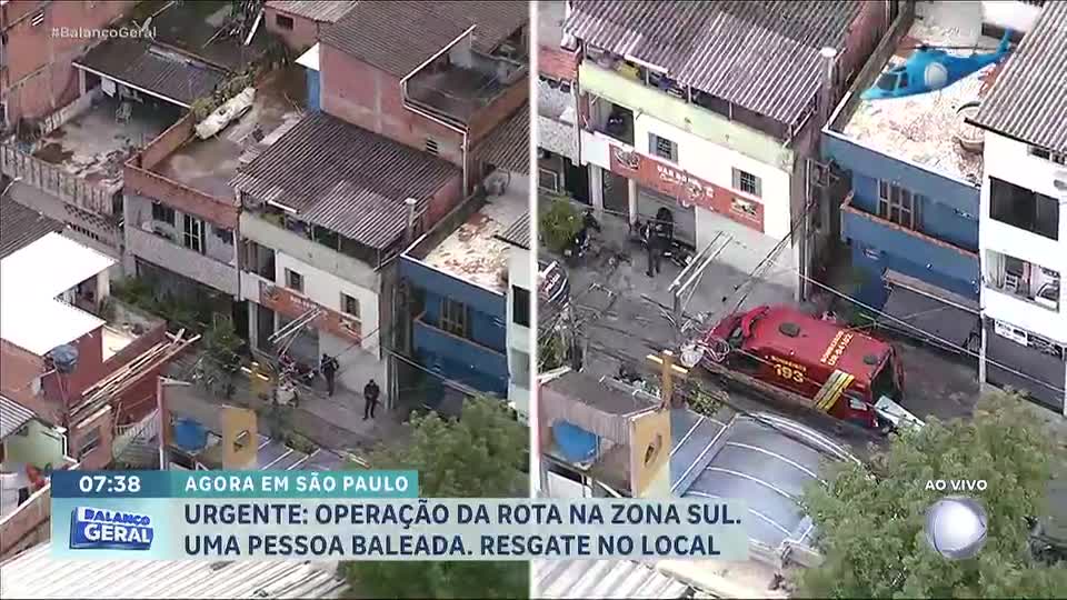Operação da Rota em Paraisópolis termina com uma pessoa baleada na zona sul de SP