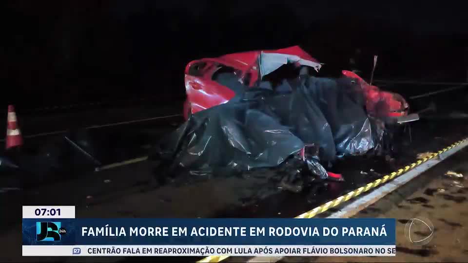 Acidente na BR-373 mata casal e três filhos; motorista sem habilitação é preso no Paraná