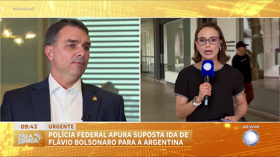 Polícia Federal apura suposta ida de Flávio Bolsonaro para a Argentina