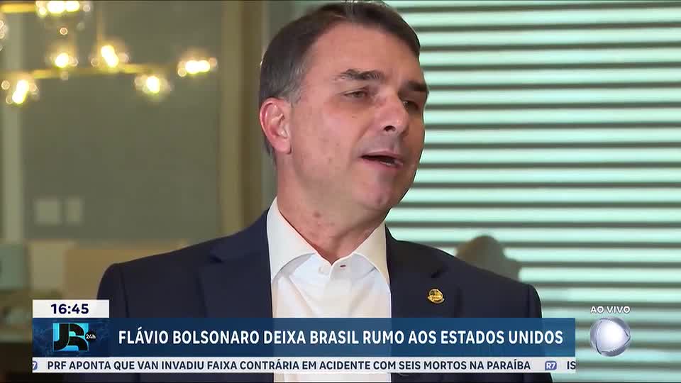 Senador Flávio Bolsonaro não entrega passaportes à Polícia Federal e foge para os Estados Unidos