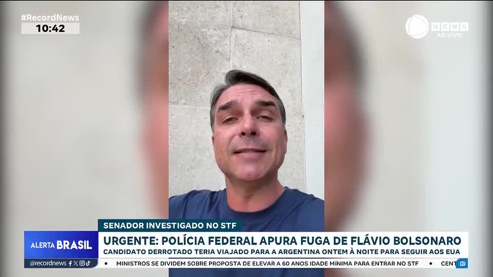 Proibido de deixar o país, Flávio Bolsonaro teria viajado para a Argentina