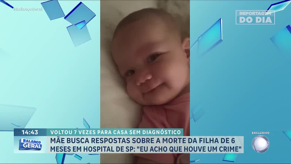 Reportagem do Dia: Morte de bebê em procedimento médico levanta suspeita de falhas em SP