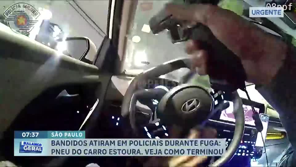 Perseguição policial termina em tiroteio e prisão de suspeitos em São Paulo