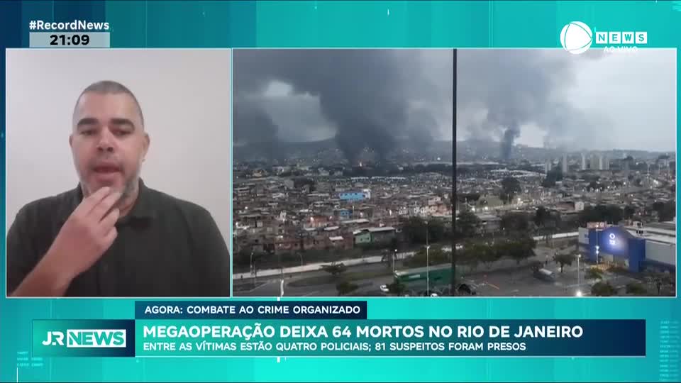 Megaoperação deixa 64 mortos no Rio de Janeiro