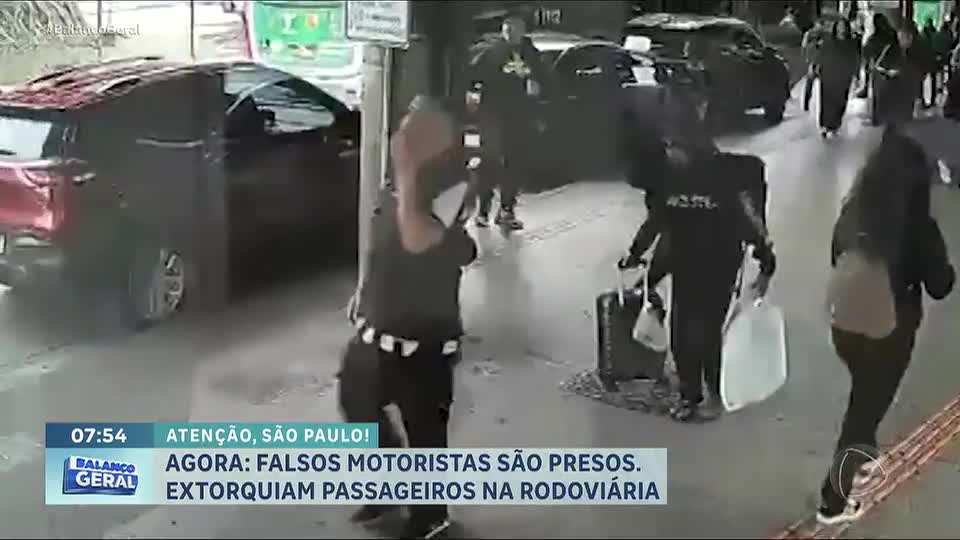 Golpe do falso motorista: cinco suspeitos são presos por extorsão no terminal da Barra Funda, em SP