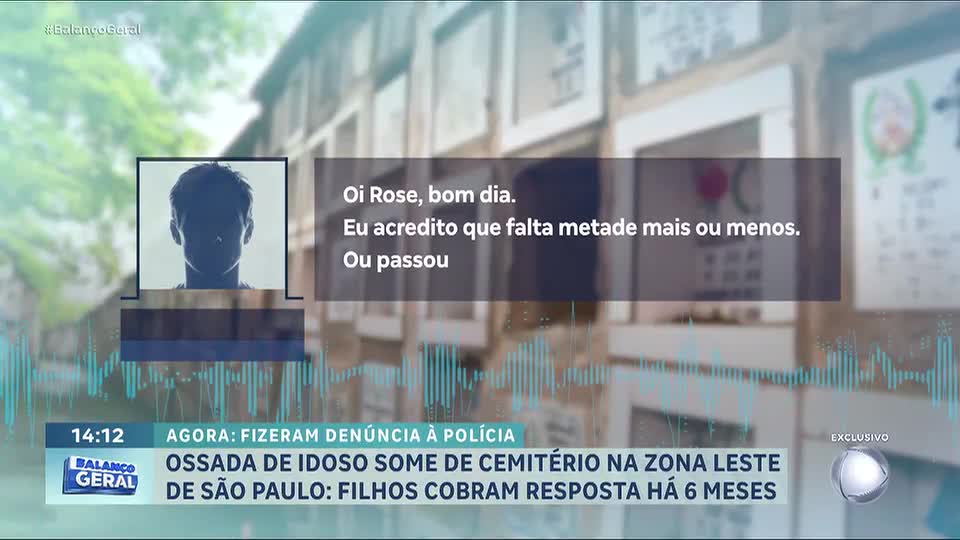 Restos mortais de idoso desaparecem de cemitério, e família busca respostas