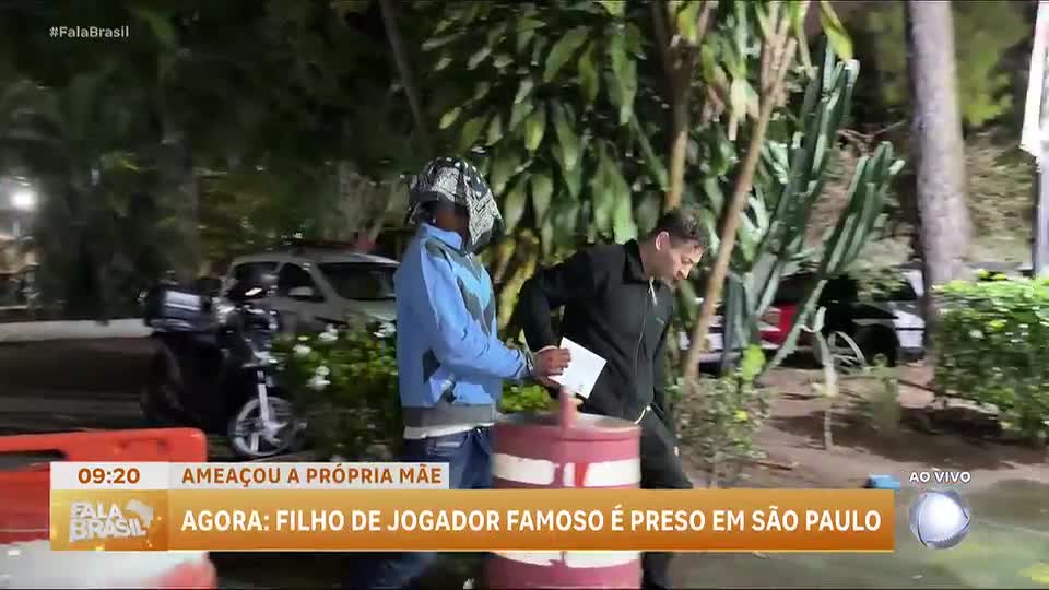 Filho do jogador Serginho Chulapa é preso por ameaçar mãe e irmã em São Paulo