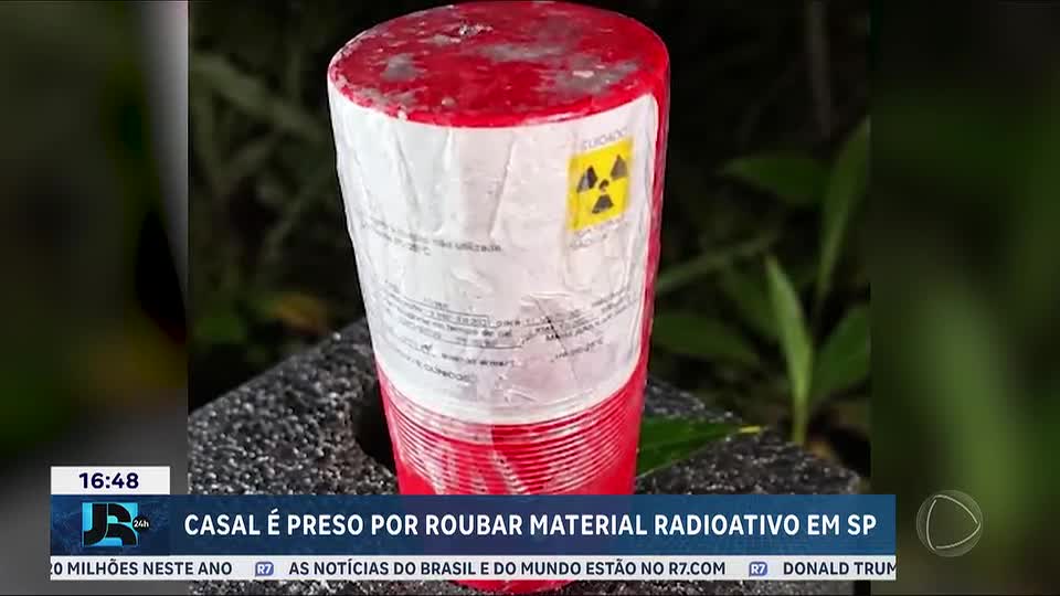 Polícia prende casal suspeito de participar de roubo de carro com material radioativo em SP