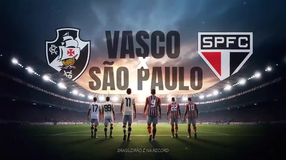 RECORD transmite Vasco x São Paulo no próximo domingo (2)