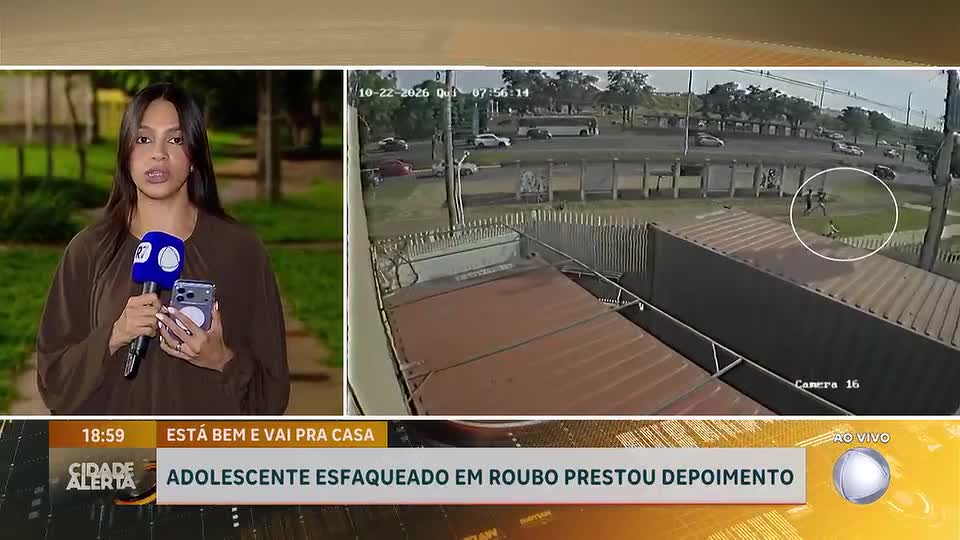 Adolescente esfaqueado em tentativa de roubo tem alta hospitalar