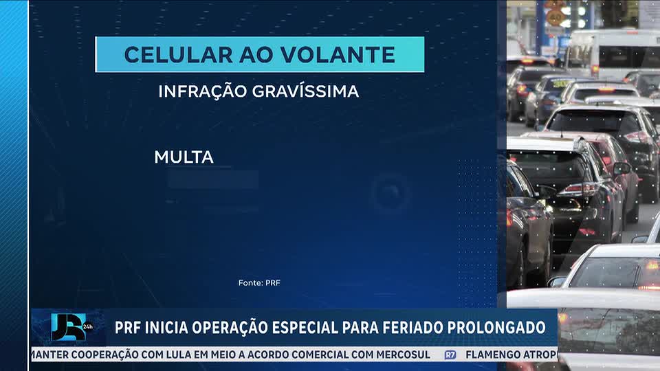 Polícia Rodoviária Federal inicia megaoperação nas rodovias federais para o feriado prolongado