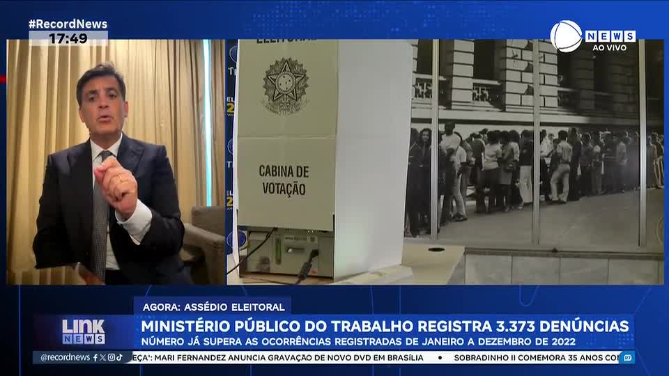 Ministério Público do Trabalho registra 4.062 denúncias de assédio eleitoral