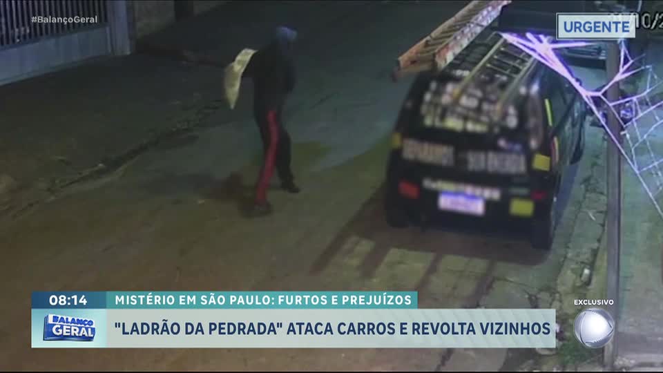 'Ladrão da pedrada' ataca carros no Jardim Selma e preocupa moradores