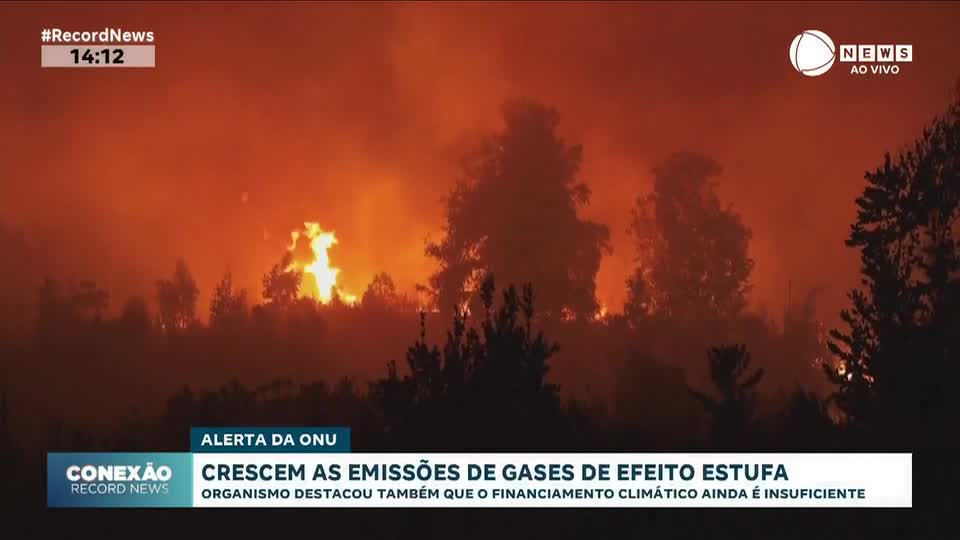 ONU alerta para aumento nas emissões de gases de efeito estufa