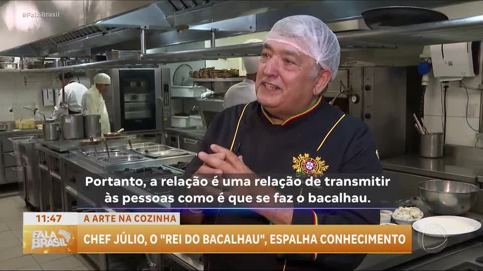 Chef português Júlio Fernandes traz receitas de bacalhau ao Brasil
