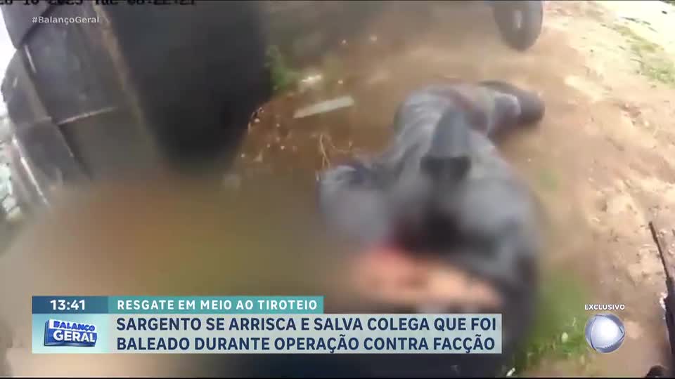 Câmera corporal mostra sargento tentando salvar colega baleado em megaoperação no Rio