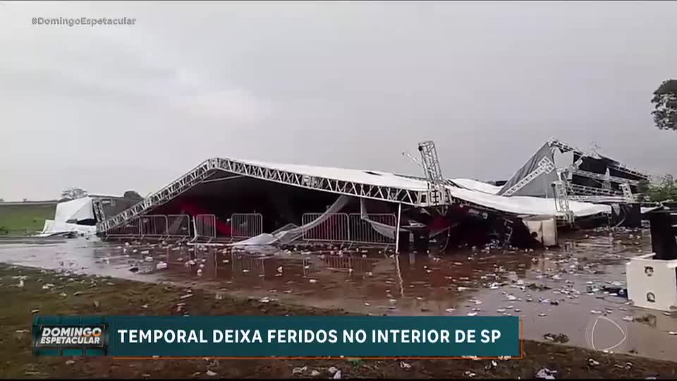 Homem morre no desabamento de estrutura de festa universitária em Regente Feijó (SP)