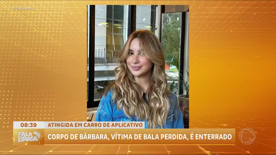 Corpo de jovem atingida por bala perdida é enterrado no Rio de Janeiro