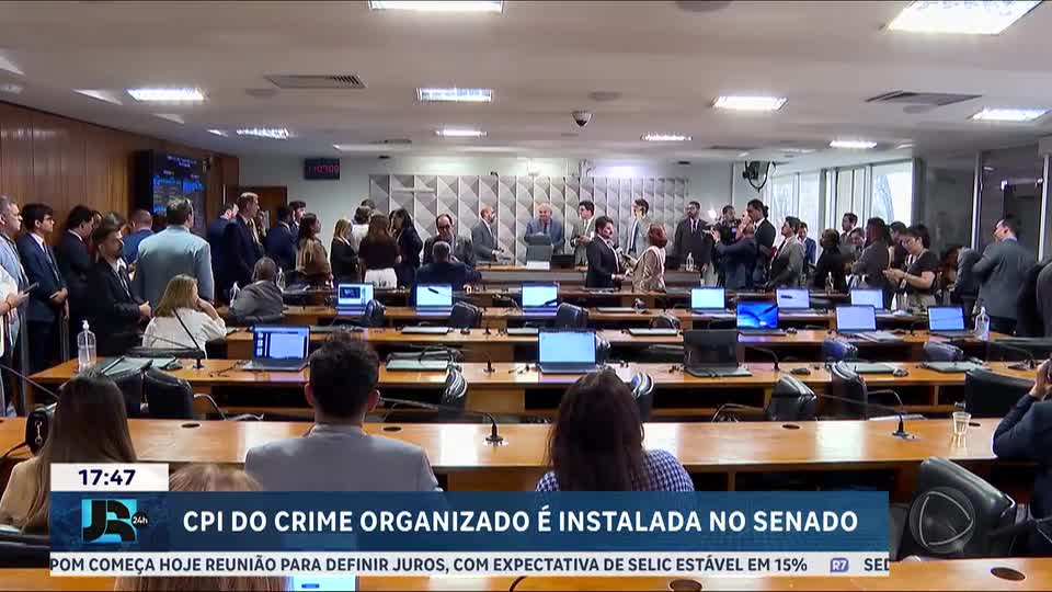 CPI do Crime Organizado é instalada no Senado