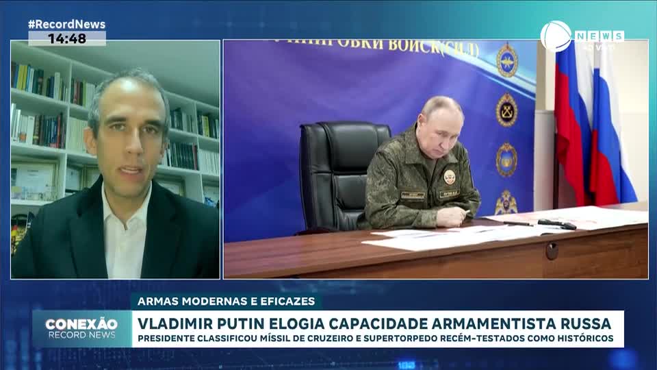 Vladimir Putin elogia capacidade armamentista russa