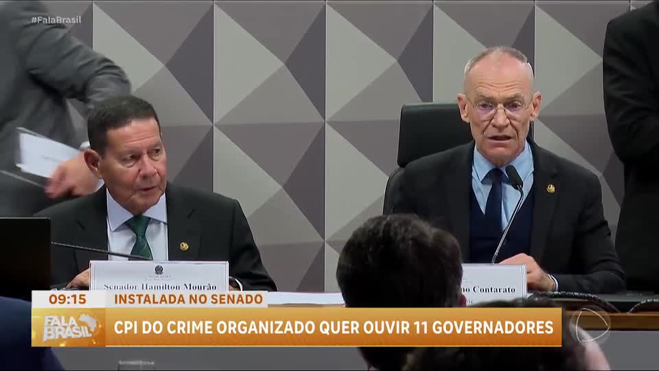 CPI do Crime Organizado no Senado convoca 11 governadores