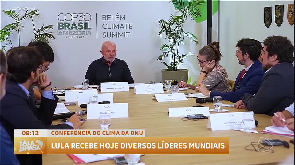 Lula realiza reuniões bilaterais em Belém antes da cúpula climática