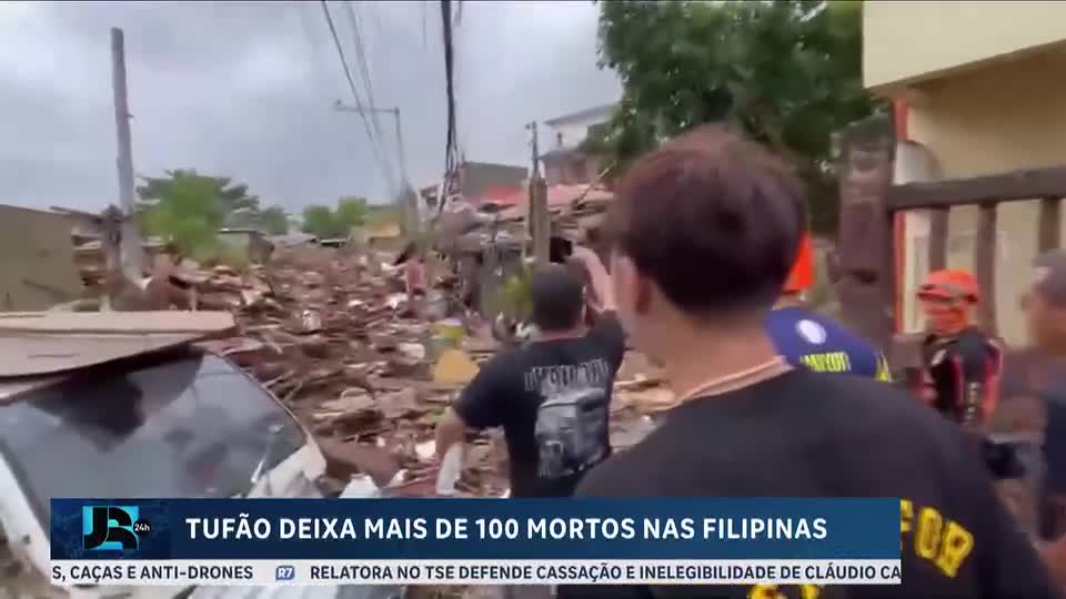 Tufão deixa mais de 100 mortos nas Filipinas