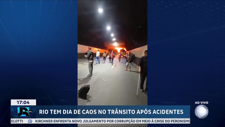 Três acidentes causam congestionamentos e travam o trânsito no Rio de Janeiro