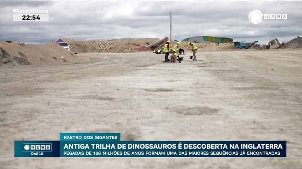 Antiga trilha de dinossauros é descoberta na Inglaterra