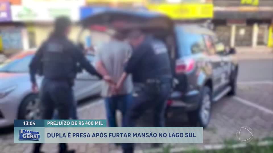 Dupla é presa por furtar R$ 400 mil em joias e relógios de luxo de mansão no Lago Sul, em Brasília