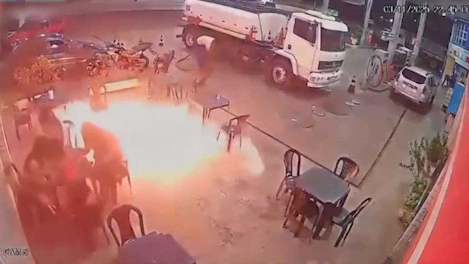 Vídeo: cigarro causa princípio de incêndio em posto de combustíveis no MA