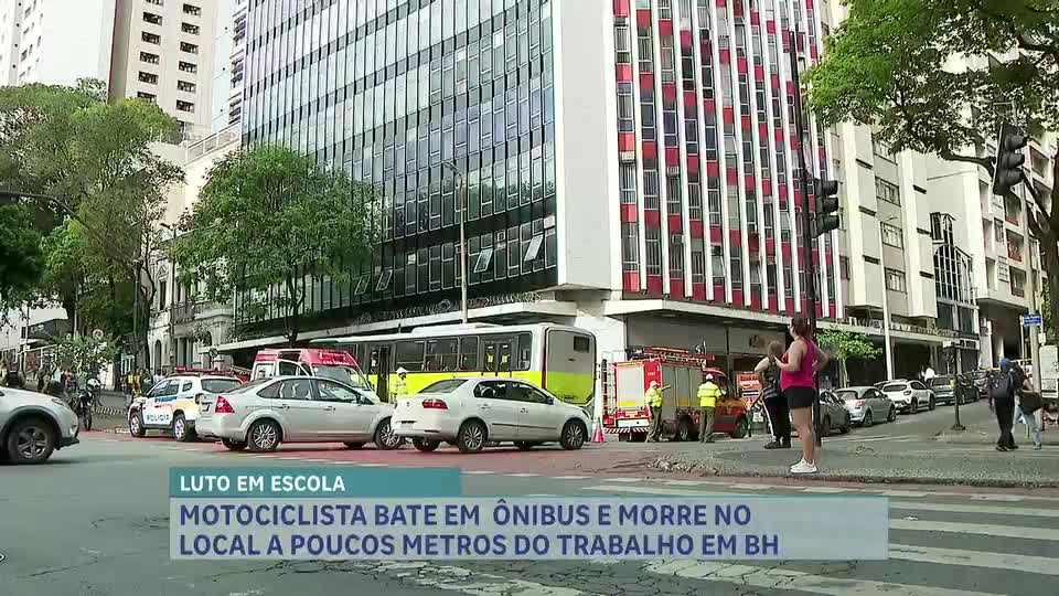 Motociclista morre em acidente com ônibus em Belo Horizonte