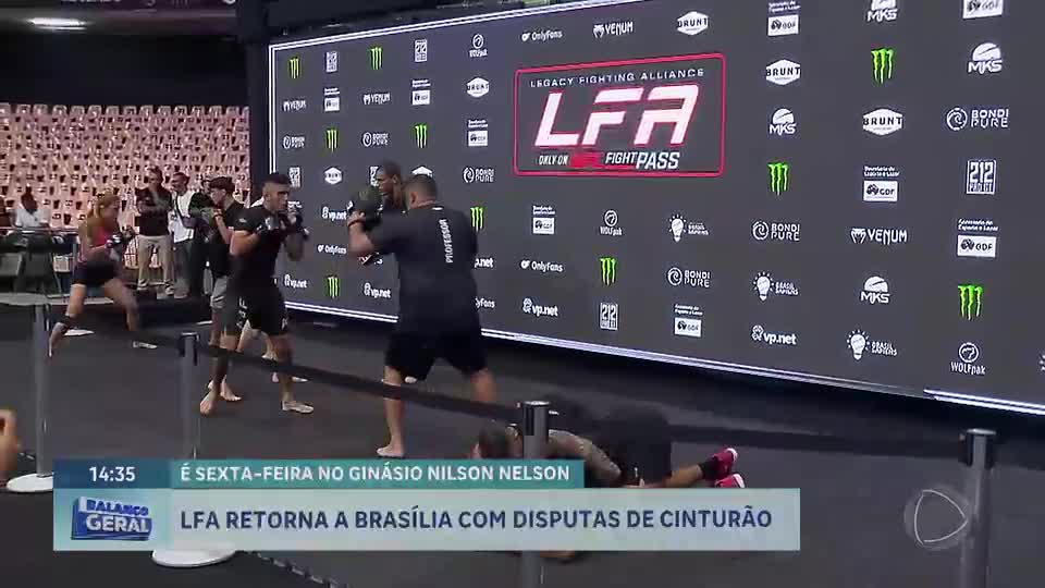 Evento de MMA LFA acontece em Brasília nesta sexta (7) com grandes lutas e disputas de cinturão
