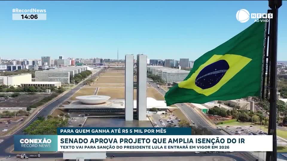 Senado aprova projeto que amplia isenção do IR