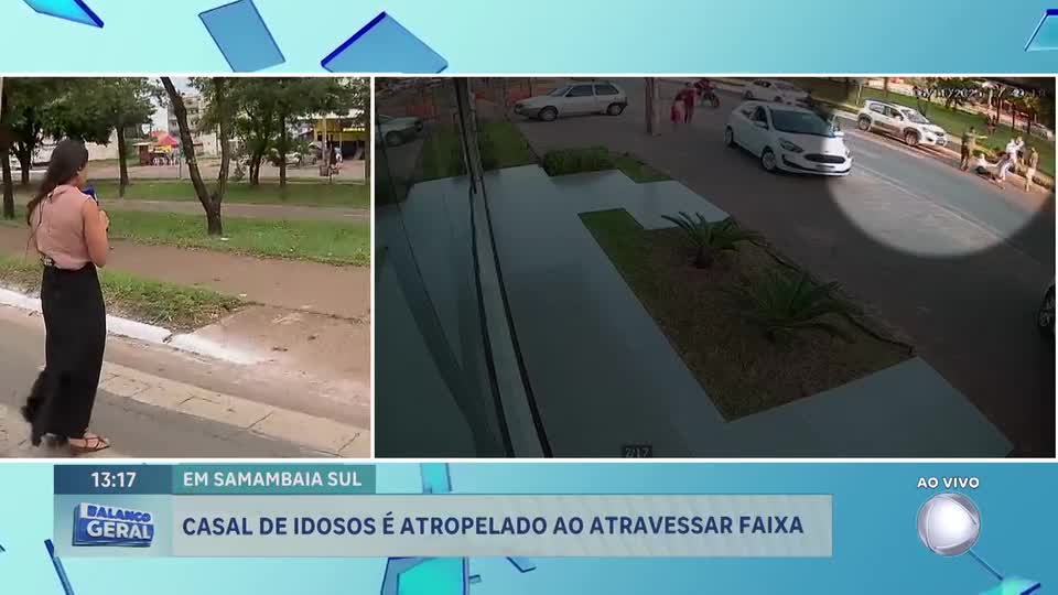 Casal de idosos é atropelado ao atravessar faixa de pedestres em Samambaia (DF)