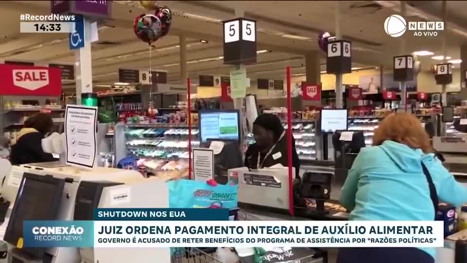 Shutdown nos EUA: juiz ordena pagamento integral de auxílio alimentar